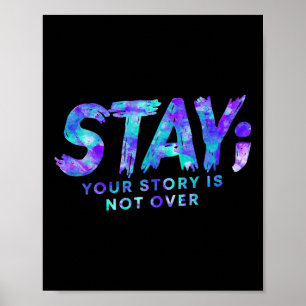 Blijf je verhaal vertellen, niet over zelfmoordpre poster