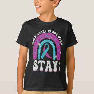 Blijf je verhaal vertellen, niet over zelfmoordpre t-shirt
