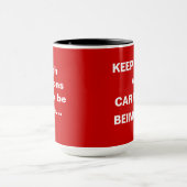 Blijf kalm als CEO Leuk Witty Quote Chief Executiv Mok (Midden)