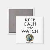 Blijf kalm & bekijk de Southwest Florida Eagle Cam Magneet (Voorkant / Achterkant)