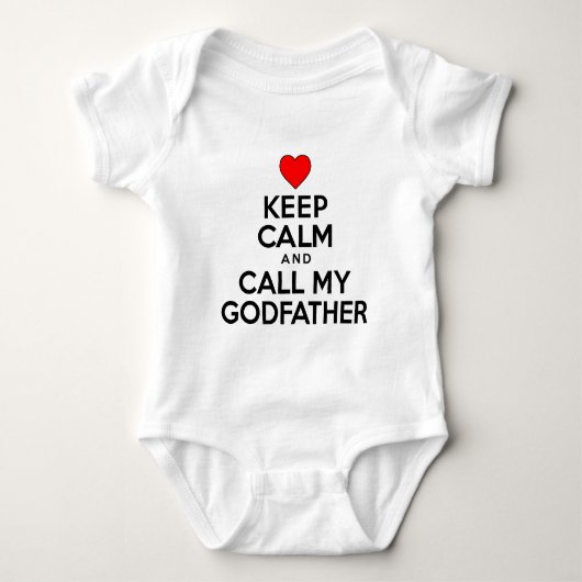 Blijf kalm, bel Godfather Romper (Voorkant)