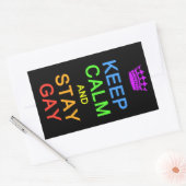 Blijf kalm & blijf gay stickers (Envelop)