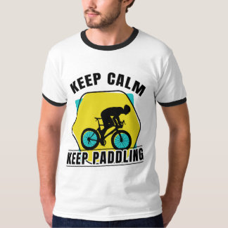 Blijf kalm Blijf peddelen Mannen T-shirt