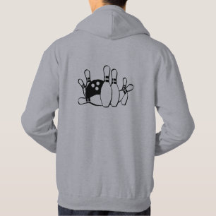 Blijf kalm Bowling Bowl Game Team Speler Hoodie