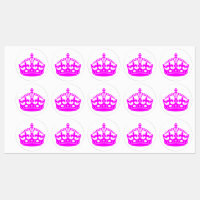 Blijf kalm Crown Pink Fuchsia