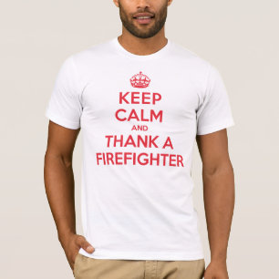 Blijf kalm dankzij brandweerman t-shirt