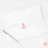 Blijf kalm door in Samoa te wonen Driehoek Sticker (Envelop)