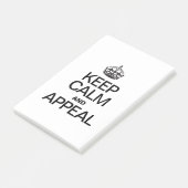 BLIJF KALM EN APPÈL POST-IT® NOTES (Schuin)