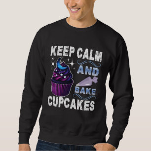 Blijf kalm en bak cupcakes trui