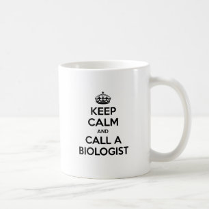 Blijf kalm en bel een bioloog koffiemok