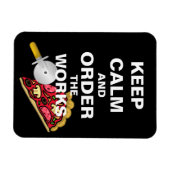 Blijf kalm en bestel de werken magneet (Horizontaal)