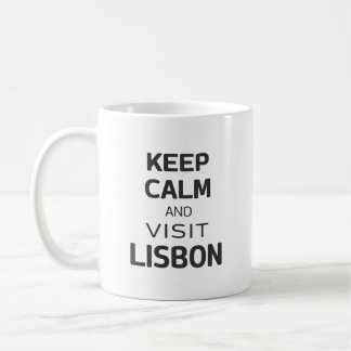 Blijf kalm en bezoek Lissabon Koffiemok