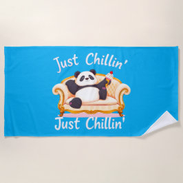 Blijf kalm en blijf gewoon chillen met ijs strandlaken