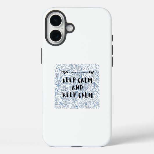 Blijf kalm en blijf kalm Case-Mate iPhone case (Achterkant)