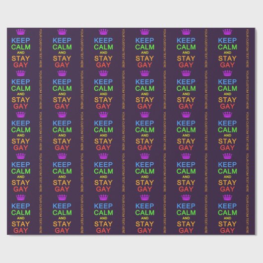 Blijf kalm en blijf op tijd op papier zetten (Vlak)