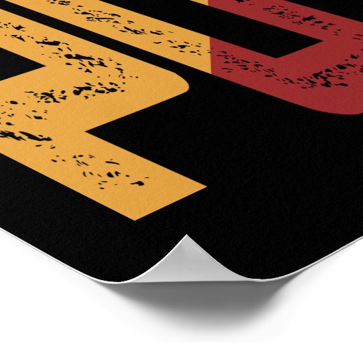 Blijf kalm en blijf positief poster (Hoek)