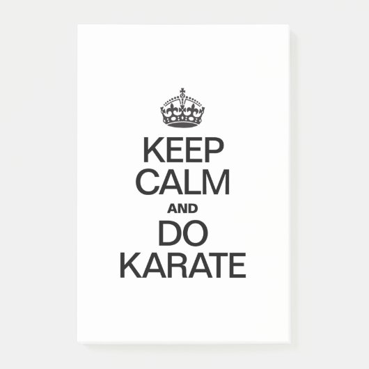 BLIJF KALM EN DOE KARATE.ai Post-it® Notes (Voorkant)