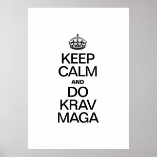 BLIJF KALM EN DOE KRAV MAGA POSTER