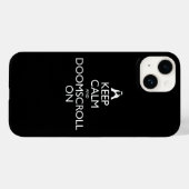 Blijf kalm en doemdenkend Case-Mate iPhone case (Achterkant (horizontaal))