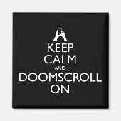 Blijf kalm en doemdenkend magneet (Voorkant)