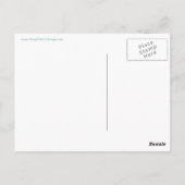 Blijf kalm en draag Sky Blue Briefkaart (Achterkant)