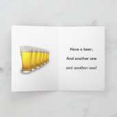 Blijf kalm en drink bier kaart (Binnen)