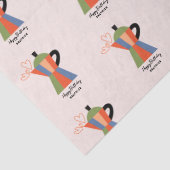 Blijf kalm en Drink Coffee Quote Coffee Pot Tissuepapier (Detail)