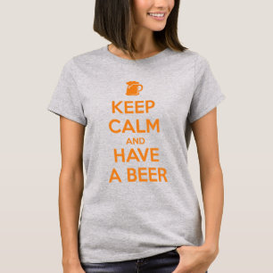 Blijf Kalm en Drink een Bier T-shirt