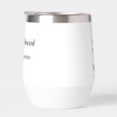 Blijf kalm en Drink Wijn Custom Back Tekst (Rechts)