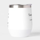 Blijf kalm en Drink Wijn Custom Back Tekst (Links)