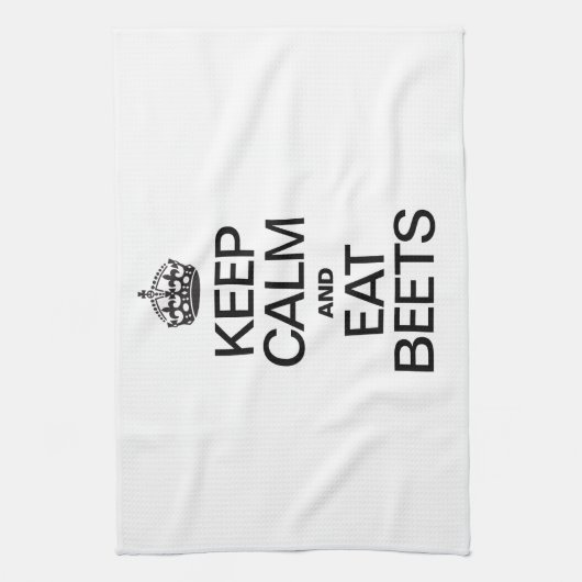 BLIJF KALM EN EET BIETEN THEEDOEK (Verticaal)