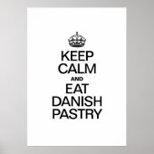 BLIJF KALM EN EET DEENSE GEBAKKEN POSTER (Voorkant)