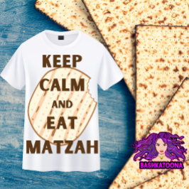 Blijf kalm en eet Matzah Funny Pesach Design T-shirt