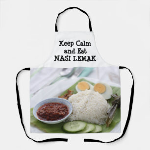 Blijf kalm en eet Nasi Lemak schort uit