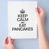 BLIJF KALM EN EET PANCAKES FLYER (Hand)