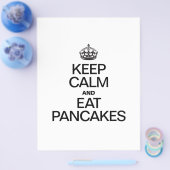BLIJF KALM EN EET PANCAKES FLYER (Enkel)