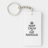 BLIJF KALM EN EET RAVIOLIS SLEUTELHANGER (Voorkant)