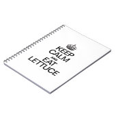 BLIJF KALM EN EET SLA NOTITIEBOEK (Linkerzijde)