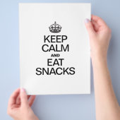 BLIJF KALM EN EET SNACKS FLYER (Hand)