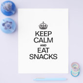 BLIJF KALM EN EET SNACKS FLYER (Enkel)