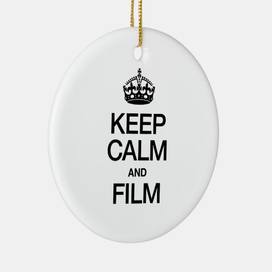 BLIJF KALM EN FILM KERAMISCH ORNAMENT (Rechts)