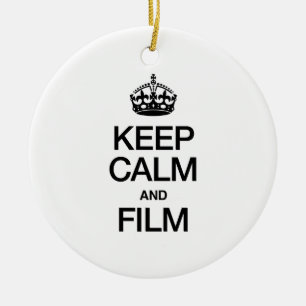 BLIJF KALM EN FILM KERAMISCH ORNAMENT