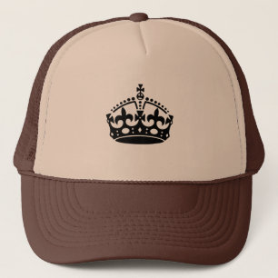 Blijf Kalm en Ga Door Kroon Trucker Pet