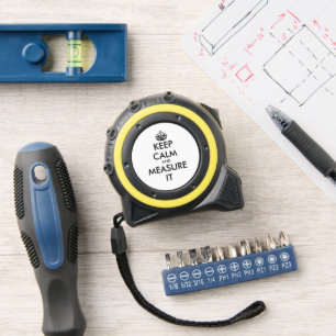 Blijf kalm en ga door met aangepaste meettape rolmaat
