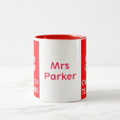 Blijf kalm en ga door met het lesgeven mok (Center)