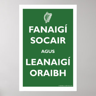 Blijf kalm en ga door! poster