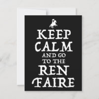 Blijf kalm en ga naar de Ren Faire