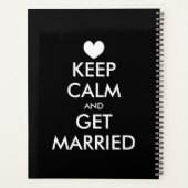 Blijf kalm en ga trouwen bruiloft planner boek (Achterkant)
