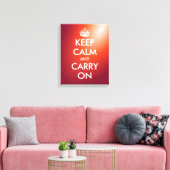 Blijf kalm en ga verder met canvas print | kunst a (Insitu (Woonkamer))