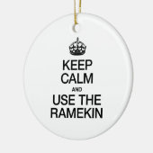 BLIJF KALM EN GEBRUIK DE RAMEKIN KERAMISCH ORNAMENT (Links)